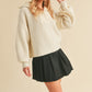 AEMI & Co. Chic Knit Danae Sweater with Balloon Sleeves