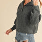 AEMI & Co. Chic Knit Danae Sweater with Balloon Sleeves