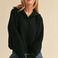 AEMI & Co. Chic Knit Danae Sweater with Balloon Sleeves