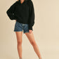 AEMI & Co. Chic Knit Danae Sweater with Balloon Sleeves