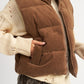 EMORY PARK Corduroy Puffer Vest