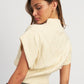 EMORY PARK Turtleneck Knitted Ribbed Vest