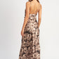 ASYMMETRICAL NECK MAXI DRESS