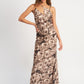 ASYMMETRICAL NECK MAXI DRESS
