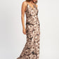 ASYMMETRICAL NECK MAXI DRESS