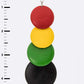 LA JEWELRY Wooden Circle Drop Earrings