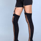 Illusion Clip Garter Thigh Highs