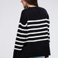 BiBi Ribbed Hem Stripe Sweater