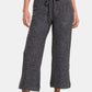 ZENANA Drawstring Hacci Cropped Pants