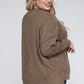 ZENANA Plus Brushed Melange Drop Shoulder Sweater