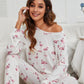 X.Y.M. Flamingo Long Sleeve Top and Pants Pajama Set