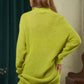 DAVI & DANI Solid Mock Neck Long Sleeve Knit Sweater