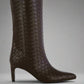 RAG & Co. Mentha Woven Faux Leather Boots