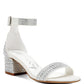 RAG & Co. Twerky Rhinestones Embellished Block Sandals