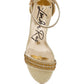 RAG & Co. Twerky Rhinestones Embellished Block Sandals