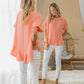 SEW IN LOVE Round Neck Ruffled Top