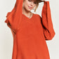 JADE by JANE V-neck Oversized Plus-size Sweater