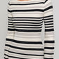 LE LIS Boat Neck Bell Sleeve Sweater Dress