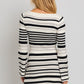LE LIS Boat Neck Bell Sleeve Sweater Dress