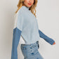 LE LIS Color Block Oversize Sweater
