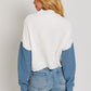 LE LIS Color Block Oversize Sweater