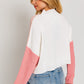 LE LIS Color Block Oversize Sweater