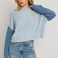 LE LIS Color Block Oversize Sweater