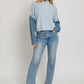 LE LIS Color Block Oversize Sweater