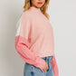 LE LIS Color Block Oversize Sweater