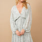 Jacquard Floral Dolman Maxi Dress
