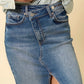 INSANE GENE Crossover Midi Jeans Skirt