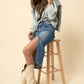 INSANE GENE Crossover Midi Jeans Skirt