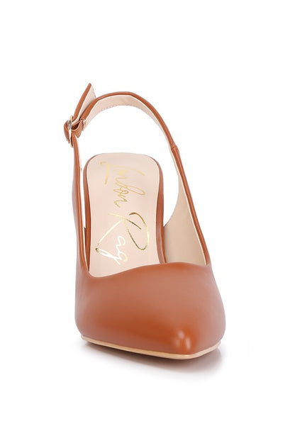 RAG & Co. Creidne Block Heel Pointed Toe Sandals