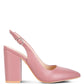 RAG & Co. Creidne Block Heel Pointed Toe Sandals