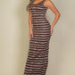 CAPELLA Tie Dye Printed Tank Bodycon Maxi Dress