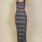 CAPELLA Tie Dye Printed Tank Bodycon Maxi Dress