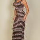 CAPELLA Tie Dye Printed Tank Bodycon Maxi Dress