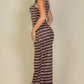 CAPELLA Tie Dye Printed Tank Bodycon Maxi Dress