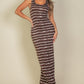 CAPELLA Tie Dye Printed Tank Bodycon Maxi Dress