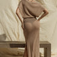 GILLI Knitted Taupe Cover-up Sweater Dress