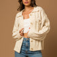 Collared Cable Sweater Cardigan