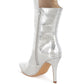RAG & Co. Kultrus Croco Stiletto Heel Mid-Calf Boots