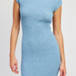 EMORY PARK Cap Sleeves Open-back Knit Bodycon Dress