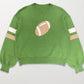 MISS SPARKLING Football Print Knit Sweater