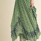 AEMI & Co. Floral Backless Boho Deeane Dress with Flare Skirt