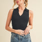 AEMI & Co. Gloria Henley Knit Sweater Tank