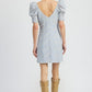 EMORY PARK Mini Floral Dress with Puff Sleeves
