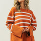 BiBi Ribbed Hem Stripe Sweater
