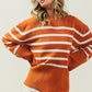 BiBi Ribbed Hem Stripe Sweater