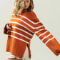BiBi Ribbed Hem Stripe Sweater